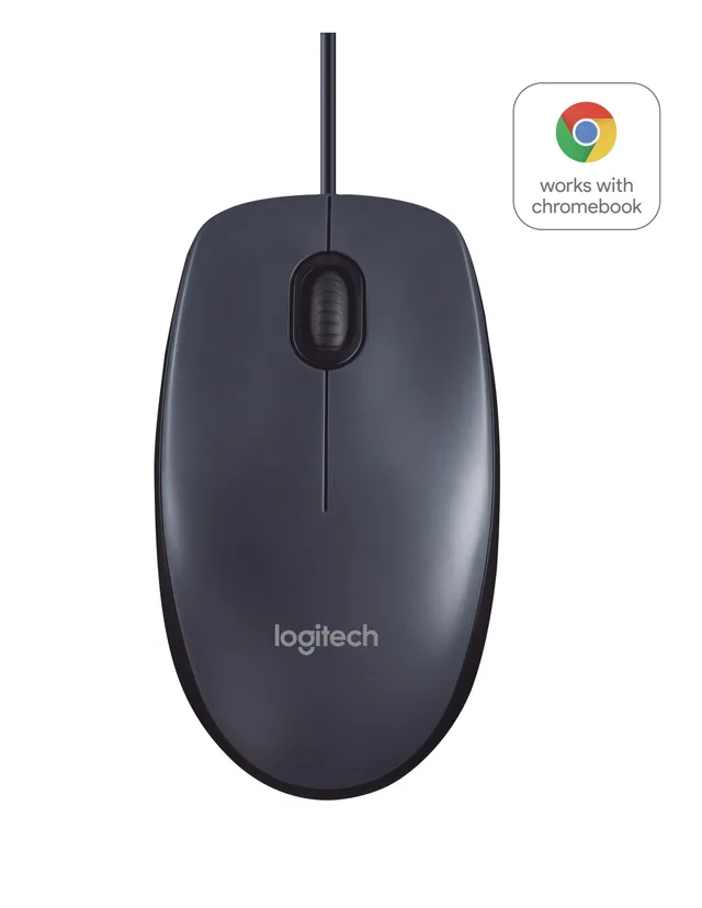 B100 Optical USB Mouse - mus - Mouse - Optic - 3 knappar - Svart