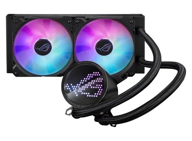 ROG Ryou III 240 ARGB, 240mm, 2x120mm ROG ARGB fläktar och Anime Matrix LED Display - Svart