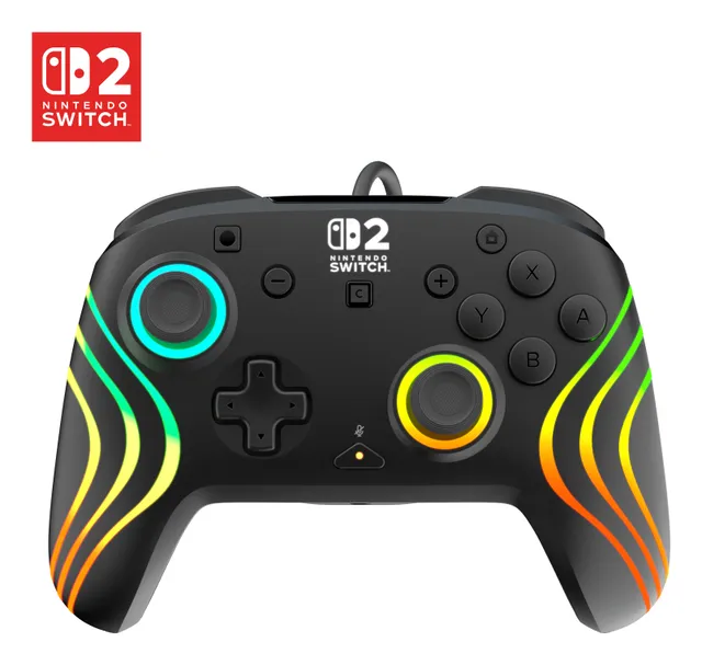 PDP Afterglow Wave RGB Gaming Controller / Nintendo Switch 2