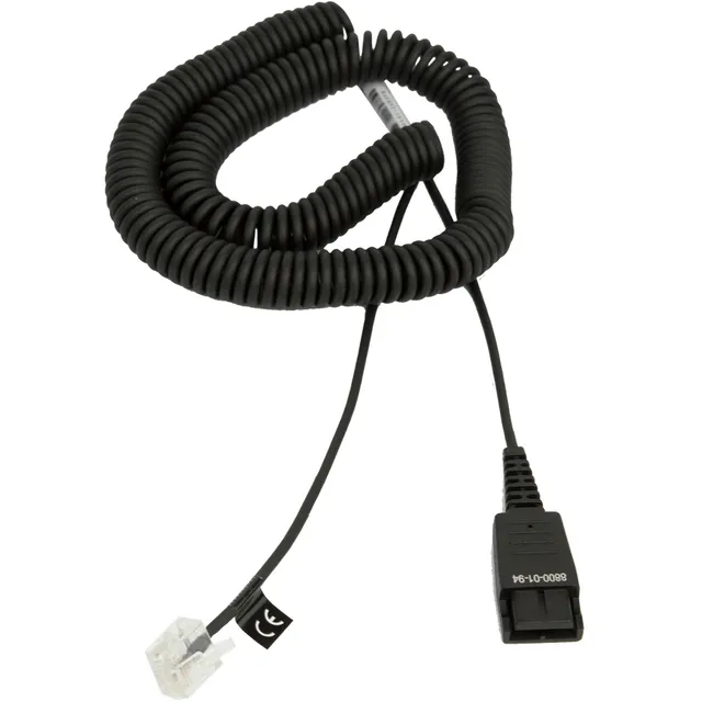 Jabra Kuulokkeiden kaapeli - RJ-45 (uros) to Pikairrotus (uros) - 2 m