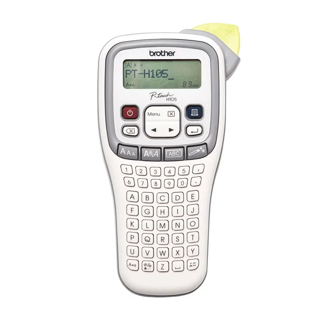 P-Touch PT-H105 - Etikettskrivare - svartvit - termisk överföring - Rulle (1,2 cm) - 180 dpi - upp till 20 mm/sek - kniv - tvåradig utskrift