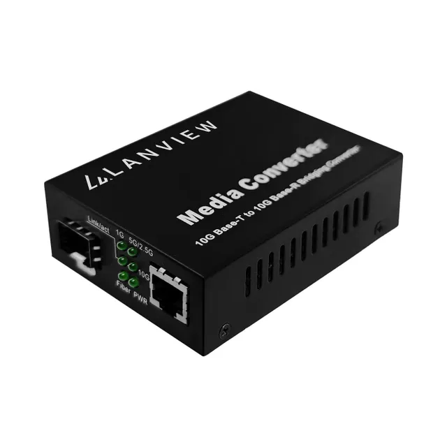 Lanview Fibermediekonverterare - 10GbE, 2.5GbE,