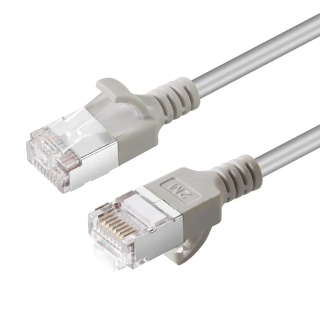 Cat6a U/FTP RJ45 10m -verkkokaapeli, harmaa
