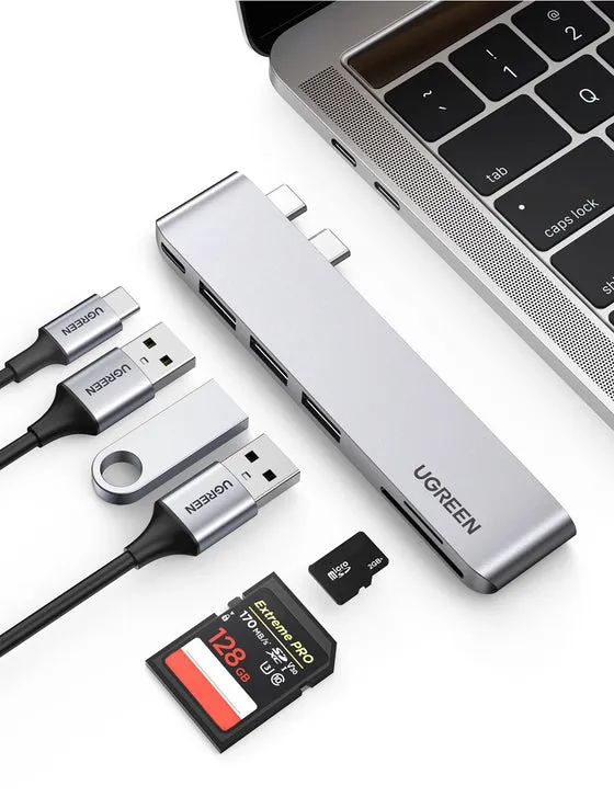 USB-C Hubb 6-in-1 till MacBook Pro/Air