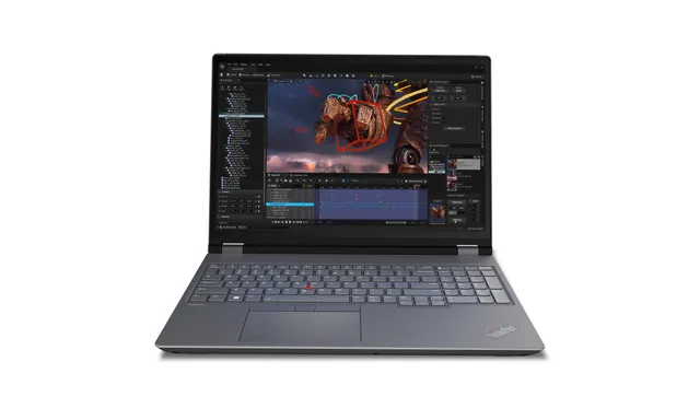 ThinkPad P16 Gen 2 21FA - 180 graders gångsjärnskonstruktion - Intel Core i9 - 13980HX / upp till 5.6 GHz - Win 11 Pro - RTX 3500 Ada - 32 GB RAM - 1 TB SSD TCG Opal Encryption 2, NVMe, Performance - 16 IPS 2560 x 1600 (WQXGA) @ 165 Hz - Wi-Fi 6E - stormgrå (överst), villi black (underdel) - kbd: fransk - med 3 års Lenovo Premier Support, CO2-kompensering 0,5 ton