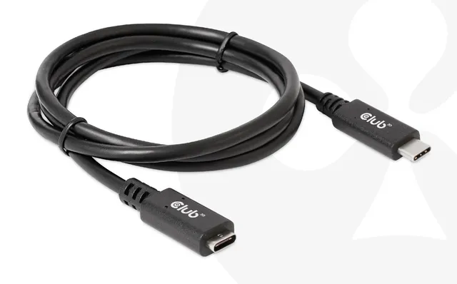 CAC-1531 USB-C -jatkokaapeli, 60 W, 1 m, musta