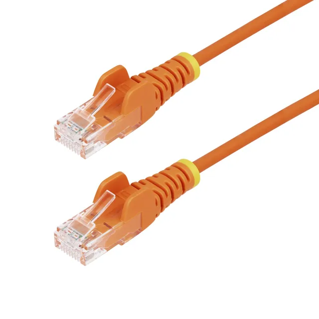 7m Orange Slim CAT6 Ethernet Cable Snagless 28AWG LSZH - patch cable - 7 m - orange - Orange - 7m