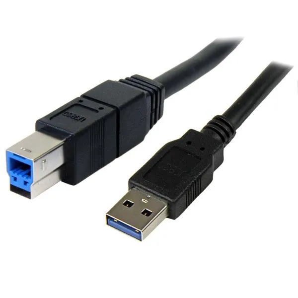 3 m svart SuperSpeed USB 3.0-kabel A