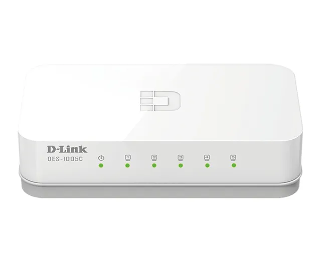 DES 1005C - Switch - ohanterad - 5 x 10/100