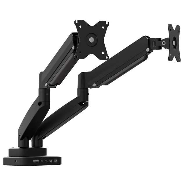 Ergonomic Dual Monitor Mount - 10-in-1 Dock - Skärmstativ - 2 Skärmar