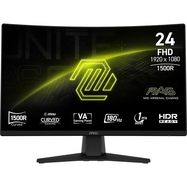 24" MSI MAG 242C - 1920x1080 (FHD) - 180Hz - VA - KVM switch