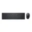Pro Keyboard and Mouse KM5221W - Retail Box - sats med tangentbord och mus - trådlös - 2.4 GHz - QWERTY - USA, internationellt - svart - med 3 years NBD Advance Exchange