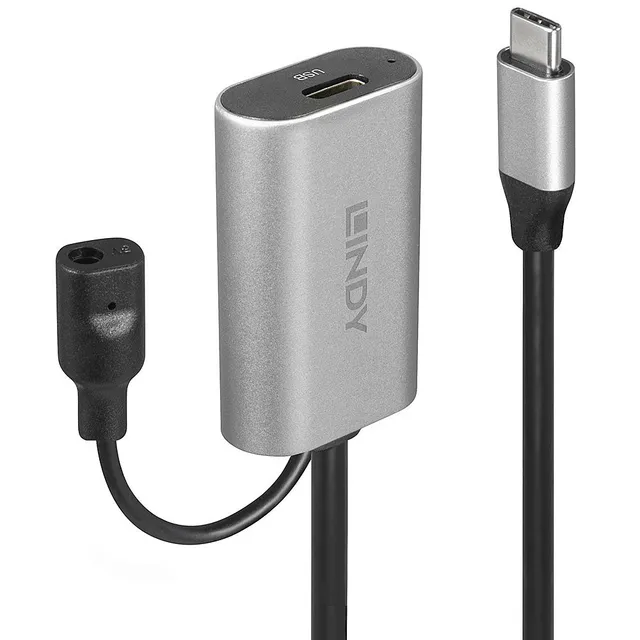 USB-C förlängning - USB 3.1 - 5m - Svart
