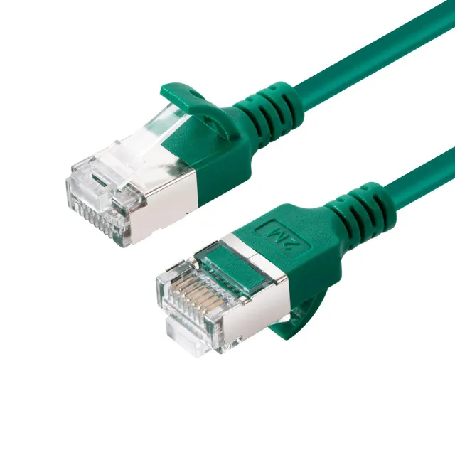 Cat6a U/FTP LSZH RJ45 10m -verkkokaapeli, vihreä
