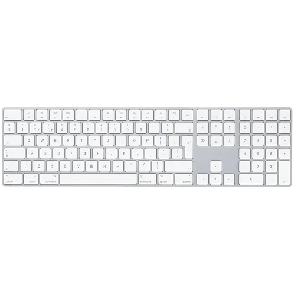 Magic Keyboard with Numeric Keypad - Tangentbord - trådlös - Bluetooth - QWERTY - dansk - rymdgrå