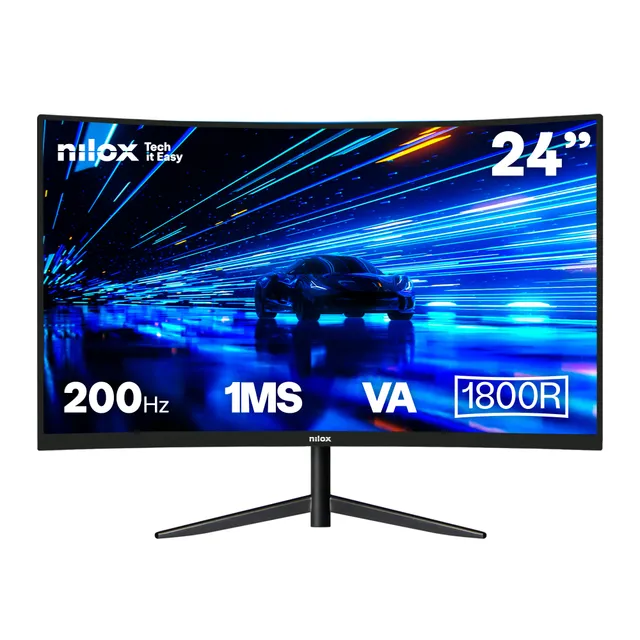 Bildskärm 24" Curved Gaming VA FHD 200Hz 1ms