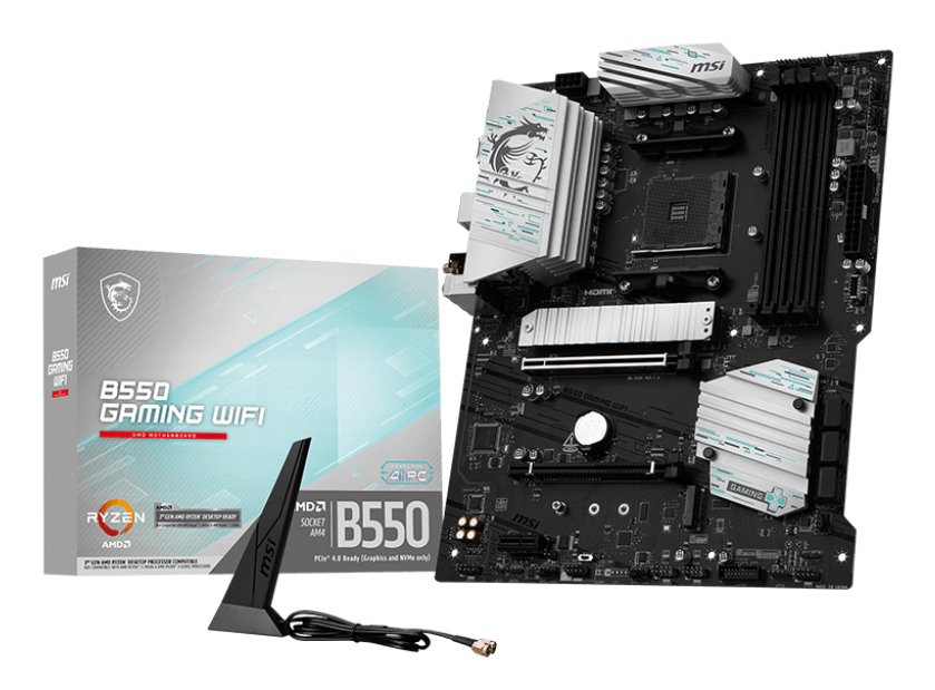 B550 GAMING WIFI Moderkort - AMD B550 - AMD AM4 - DDR4 RAM - ATX