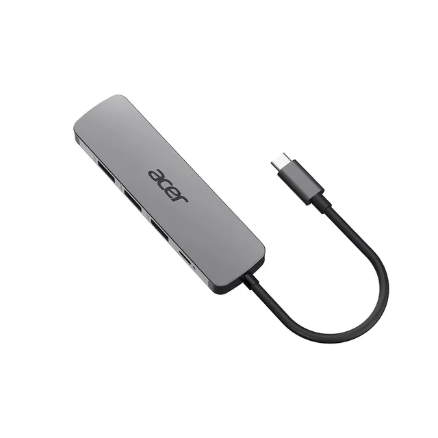 USB-C Dockningsstation 100 W 5 portar Silver