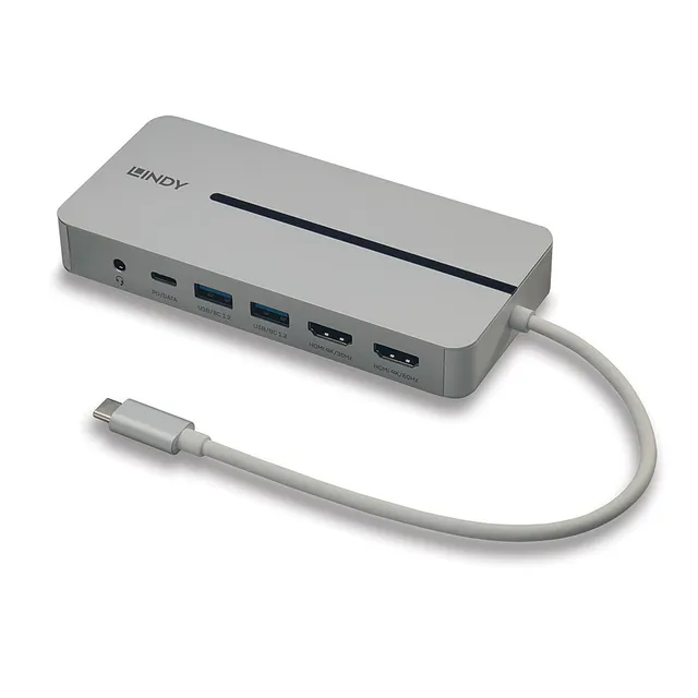 - docking station - USB-C 3.2 - 2 x HDMI - 1GbE