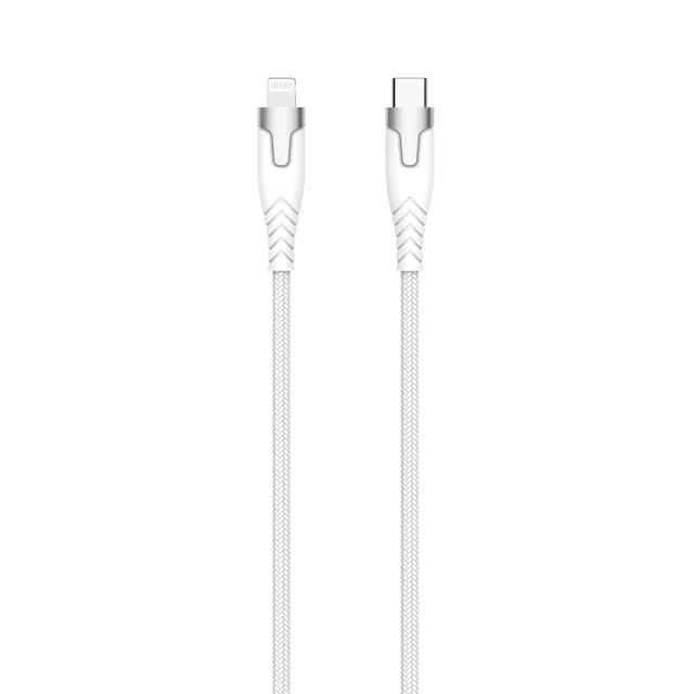 Kevlar Pro USB-C – Lightning -kaapeli, 1,5 m, valkoinen