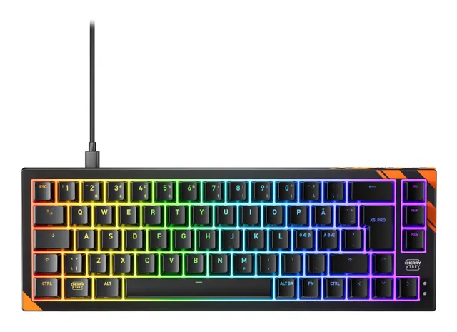 XTRFY K5 Pro TMR Magnetic Switch Gaming Keyboard, RGB, USB, nordiskt - Svart