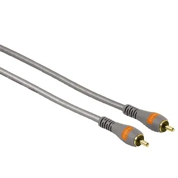 Kabel RCA - RCA Guld 1,5m Grå Hane-Hane TL