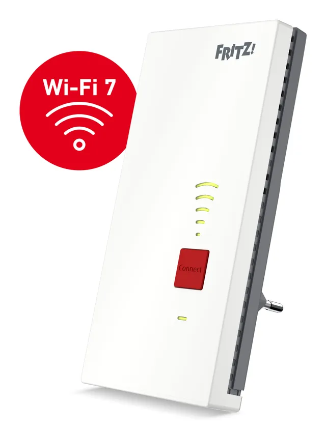 FRITZ! Repeater 2700 - Räckviddsökare för wifi - Wi-Fi 7, 2.5GbE - Wi-Fi 7 - 2.4 GHz, 5 GHz