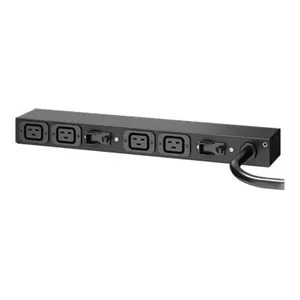 APC Basic Rack PDU AP6032A - Kraftdistributionsenhet (kan monteras i rack) - AC 200-240 V - ingång: IEC 60309 32A - utgångskontakter: 4 (IEC 60320 C19