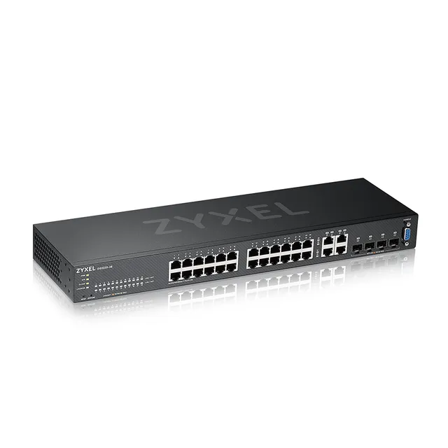 GS2220-28 - Switch - Administrerad - 24 x 10/100/1000 + 4 x kombinations-Gigabit SFP - rackmonterbar