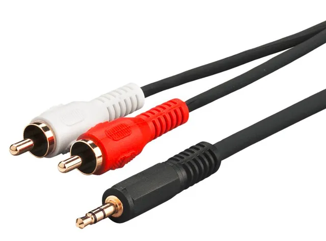 - Ljudkabel - RCA hane till mini-phon