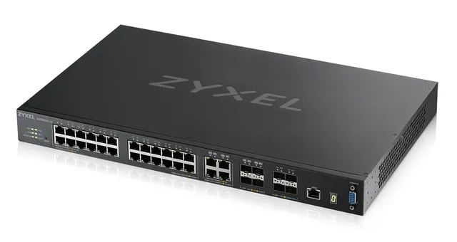 XGS4600-32 - Switch - L3 - Administrerad - 24 x 10/100/1000 + 4 x kombinations-Gigabit SFP + 4 x 10 Gigabit SFP+ - rackmonterbar