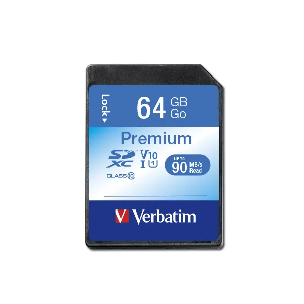 Premium-minneskort 64 GB SDHC Class 10