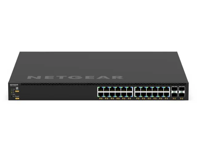 M4350 Series M4350-24G4XF - Switch - L3 - Administrerad - 24 x 10/100/1000 (PoE+) + 4 x SFP+ - främre till bakre luftflöde - rackmonterbar - P