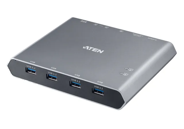 2-Port 4K DisplayPort USB-C KVM Switch with Power Pass-through | Duo Flex (8K USB 3.2 / 4.0 Thunderbolt 4 Compatible)