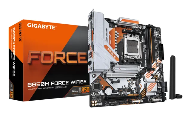 B850M FORCE WIFI6E Moderkort - AMD B850 - AMD AM5 - DDR5 RAM - Micro-ATX