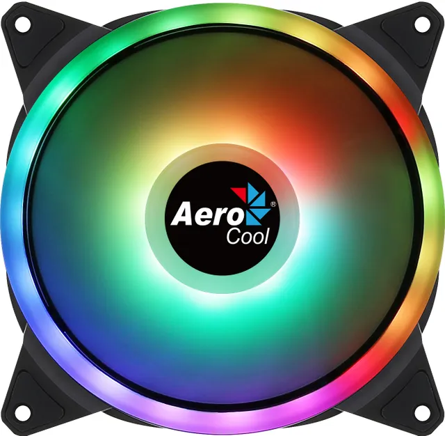 Duo 14, Fan, 14 cm, 1000 RPM, 23,2 dB, 49,5 cfm, Svart