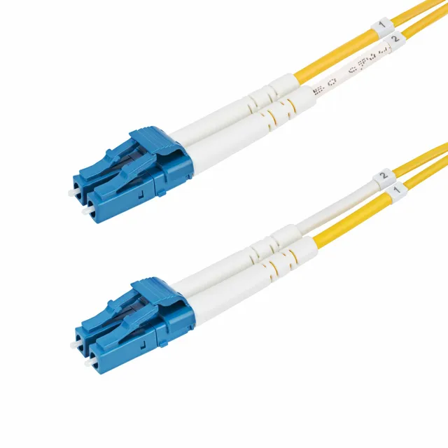 6m (19.7ft) LC to LC (UPC) OS2 Single Mode Duplex Fiber Optic Cable - 6 m - yellow - Gul - 6m