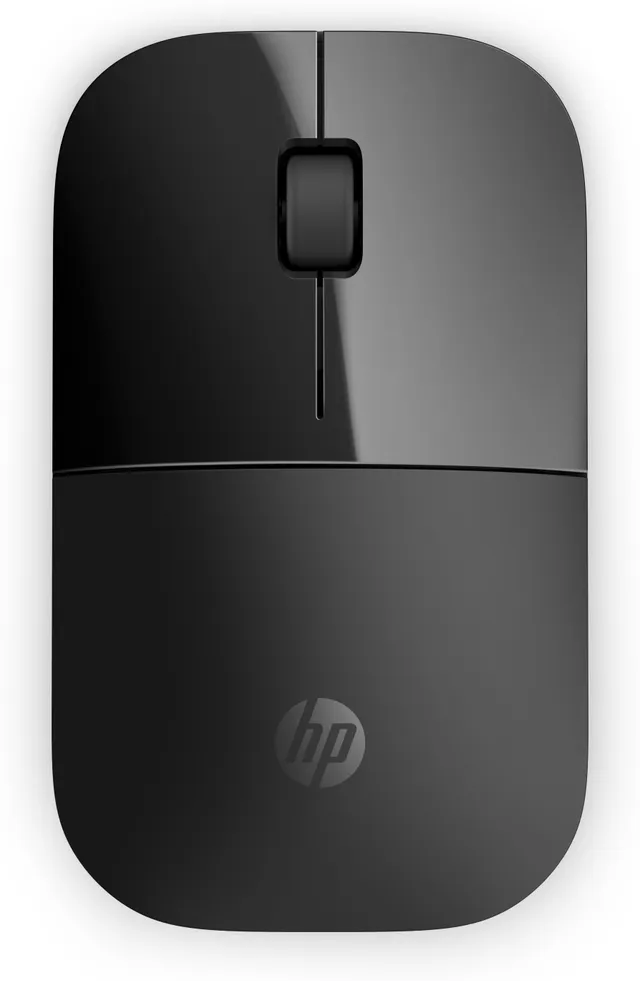 HP Z3700 - Mus - trådlös - 2.4 GHz - trådlös USB-mottagare - svart