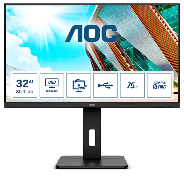 31" AOC U32P2 - 3840x2160 (4K) - 60Hz - VA