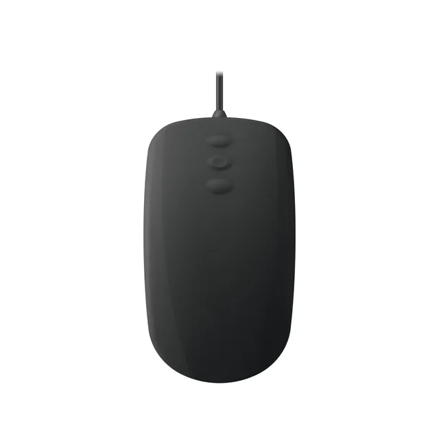 Active Key Medical AK-PMH3 - mouse - 3-button scroll - USB - black - Mouse - Optic - 5 knappar - Svart