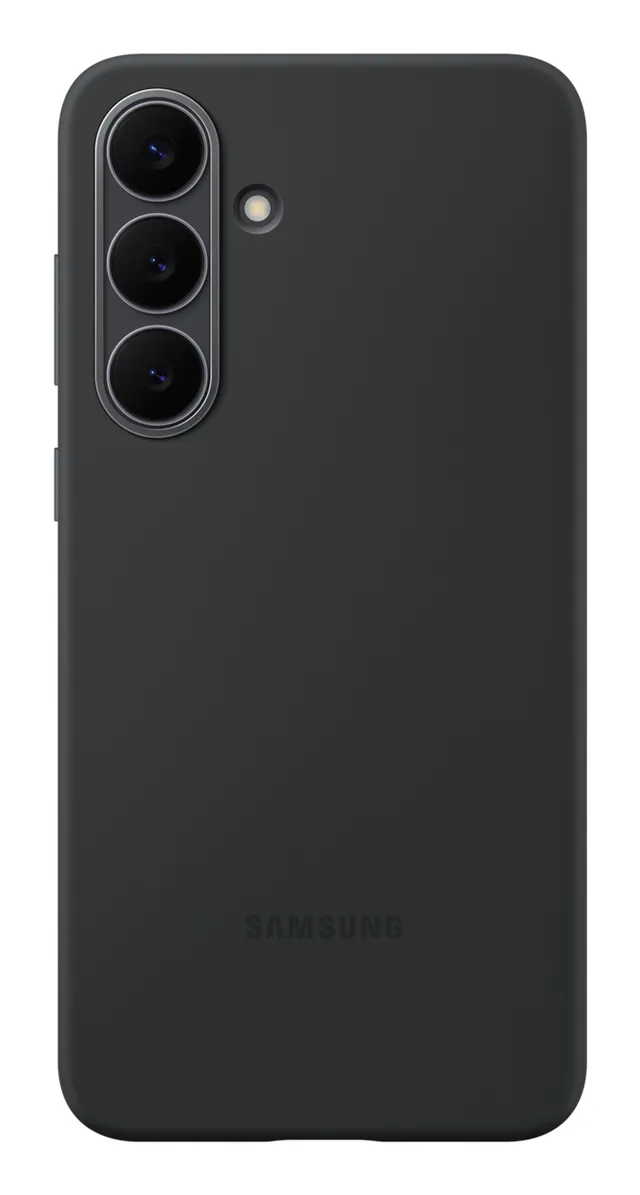 EF-PS731 - Baksidesskydd för mobiltelefon - silikon, termoplastisk polyuretan (TPU), plast - svart - för Galaxy S25 FE