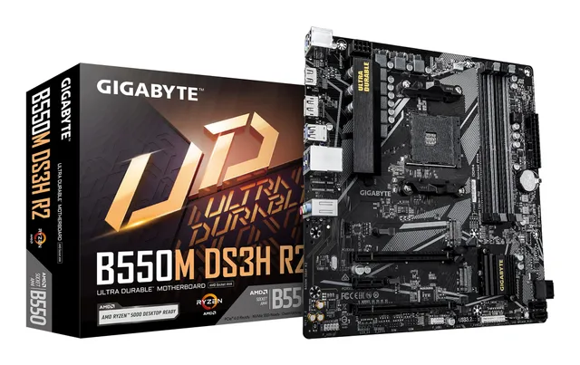 B550M DS3H R2 Moderkort - AMD B550 - AMD AM4 - DDR4 RAM - Micro-ATX