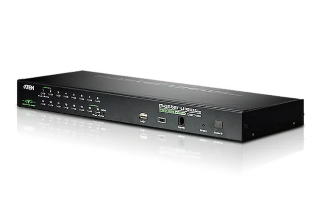 ATEN KVM over IP CS1716i - Omkopplare för tangentbord/video/mus - 16 x KVM port(s) - 1 lokal användare - 32 IP-användare - skrivbordsmodell, rackmonterbar
