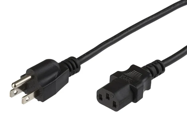 - Strömkabel - NEMA 5-15 (hane) rak t