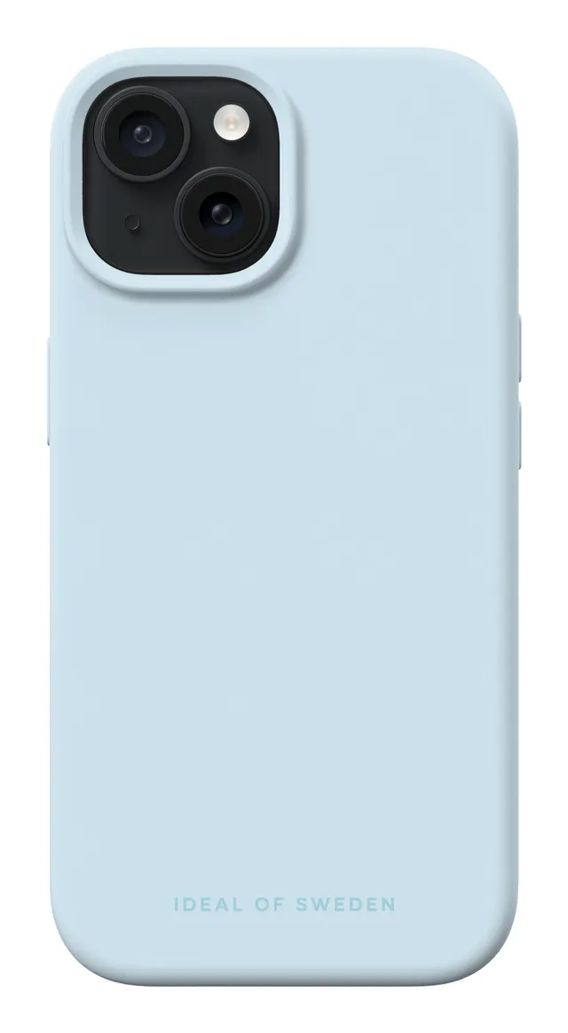 Silicone MagSafe Case för iPhone 13, 14, 15, 16e och 17e Light Blue