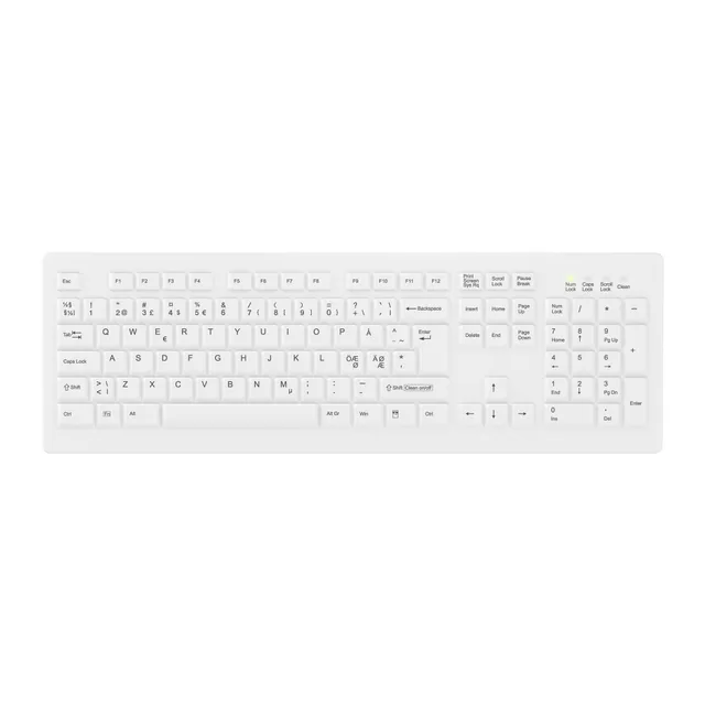Active Key Classicclean Medical Removable Cover Trådlös Nordisk Tangentbord