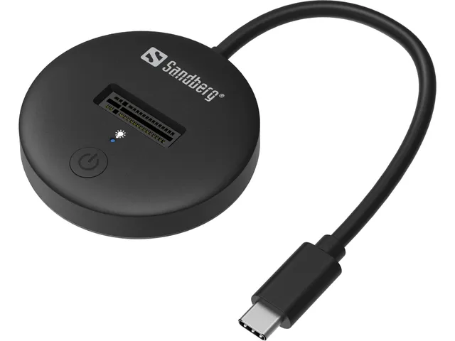 Sandberg SSD-dockningsstation - fack: 1 - M.2 - M.2 NVMe Card - USB-C 3.2 (Gen 2)
