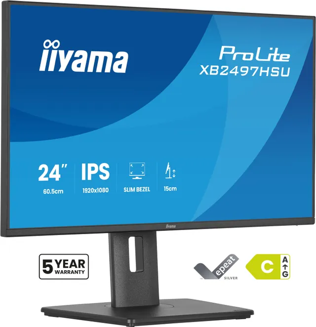 24" iiyama ProLite XB2497HSU-B1 computer monitor