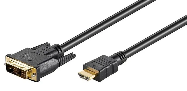 - Adapterkabel - HDMI hane till DVI-D
