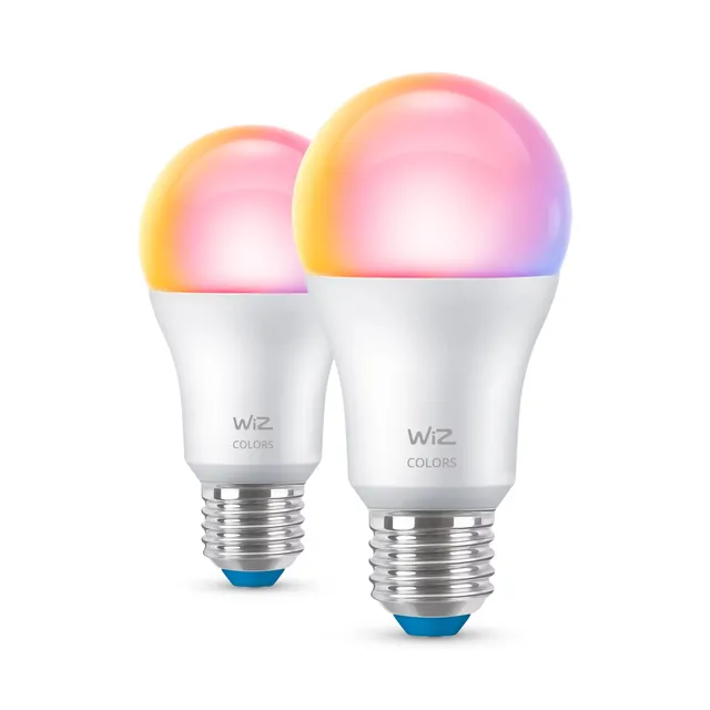 A60 E27 8.5W RGBW Tunable White Wi-Fi (2-pakkaus) - Äly-LED-lamppu, Huurrettu